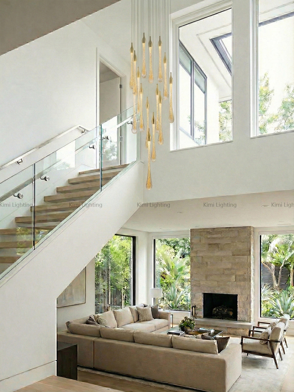 Allure Raindrop Shapes Chandelier