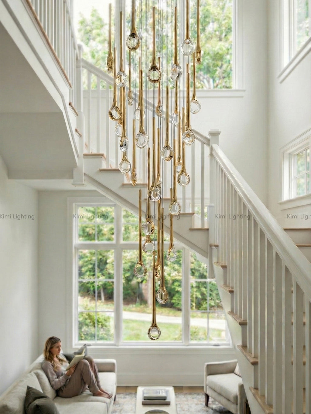 Contemporary Eyelet Chandelier