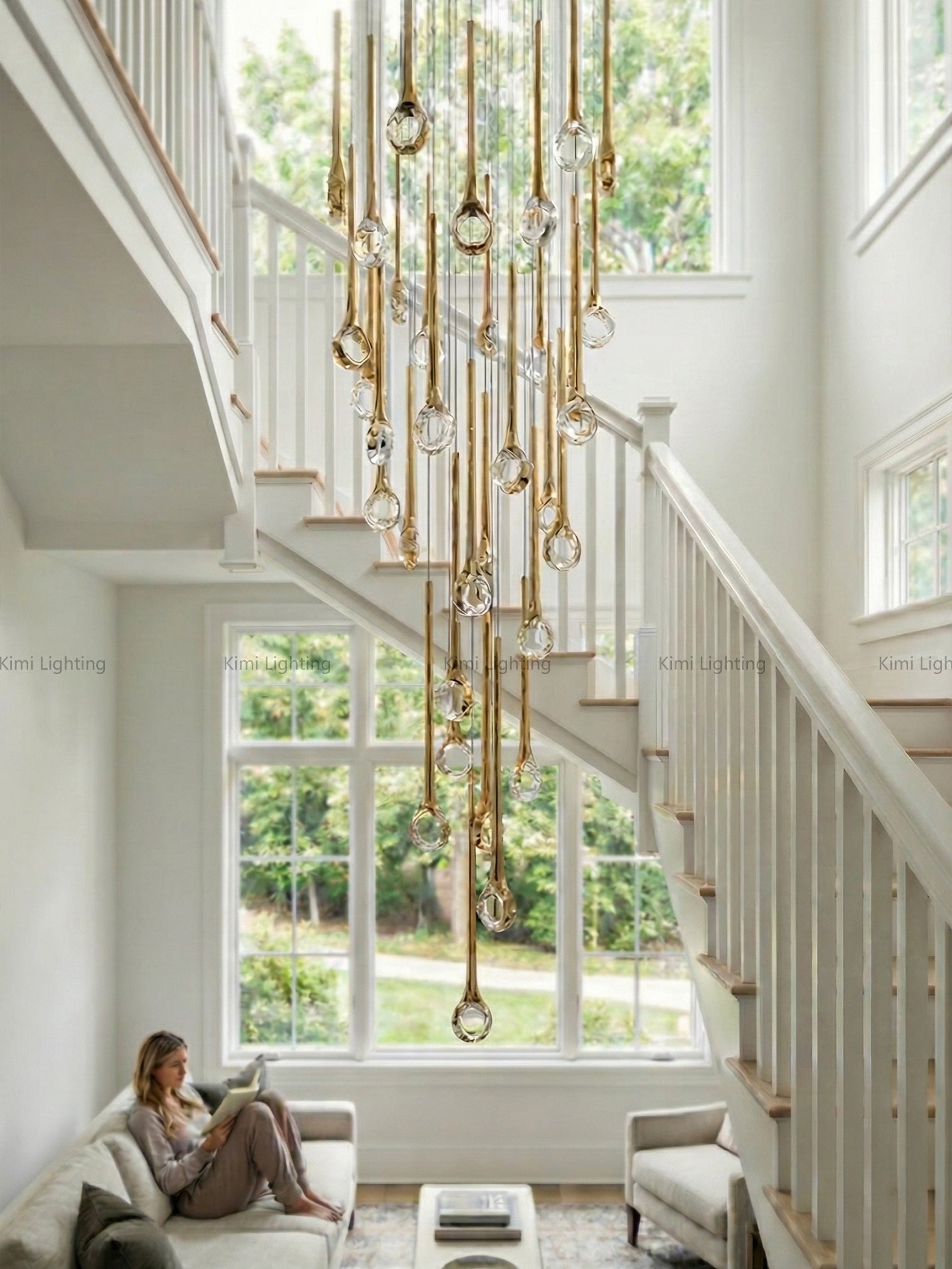 Contemporary Eyelet Chandelier