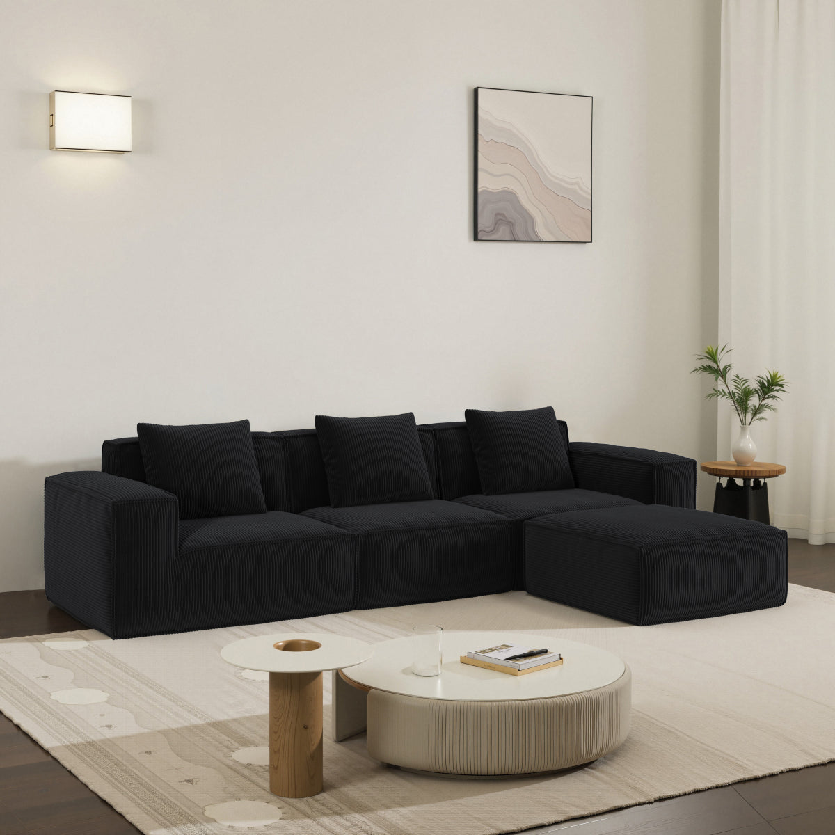 Cloud Velvet Modular Sofa Bed