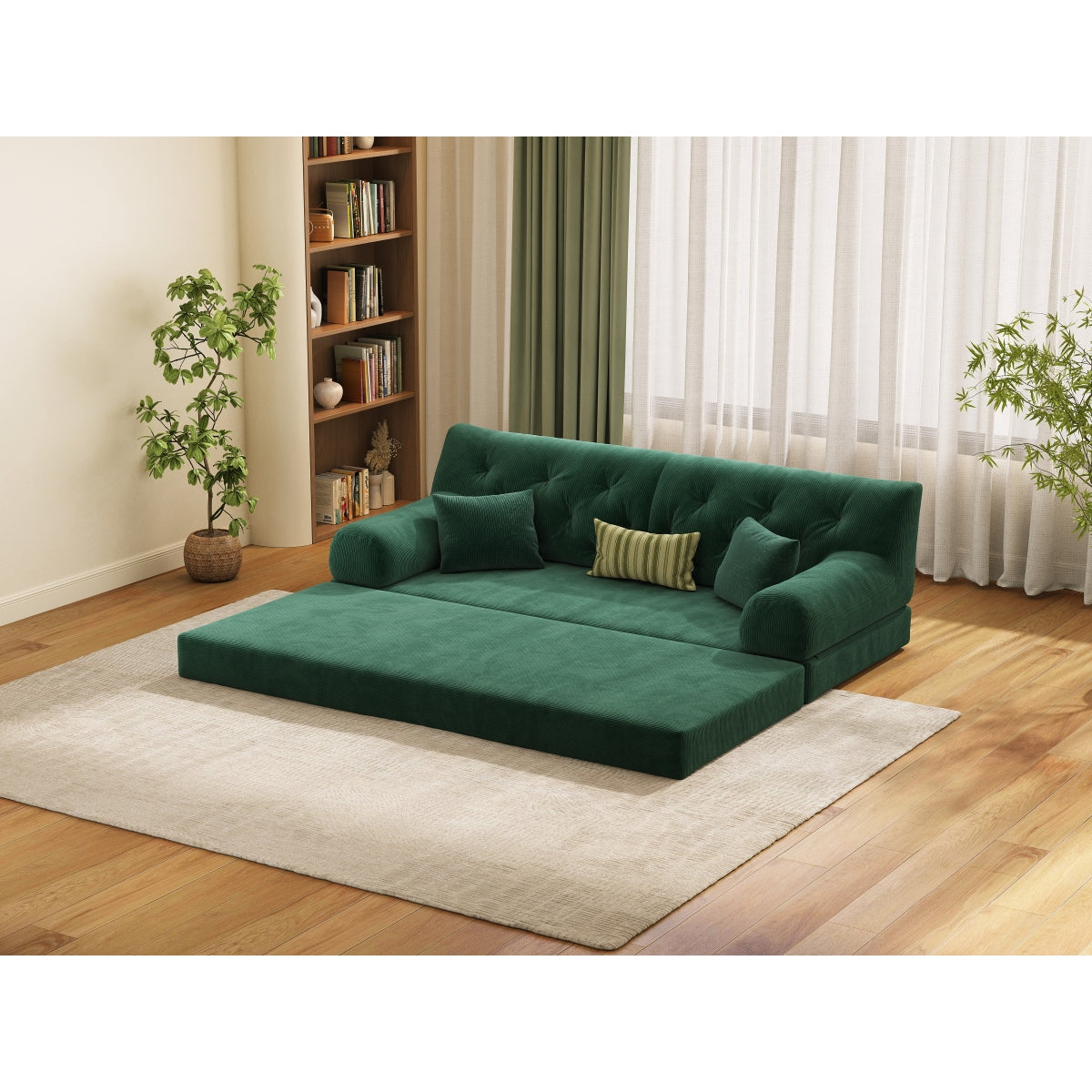 78.8" Modular Sofa Comfortable Floor Sofa Bed for Living Room