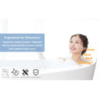 47-inch Sleek Oval Acrylic Tub