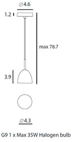 Extra Small: 4.3 in diameter Castle Pendant Light OPEN BOX