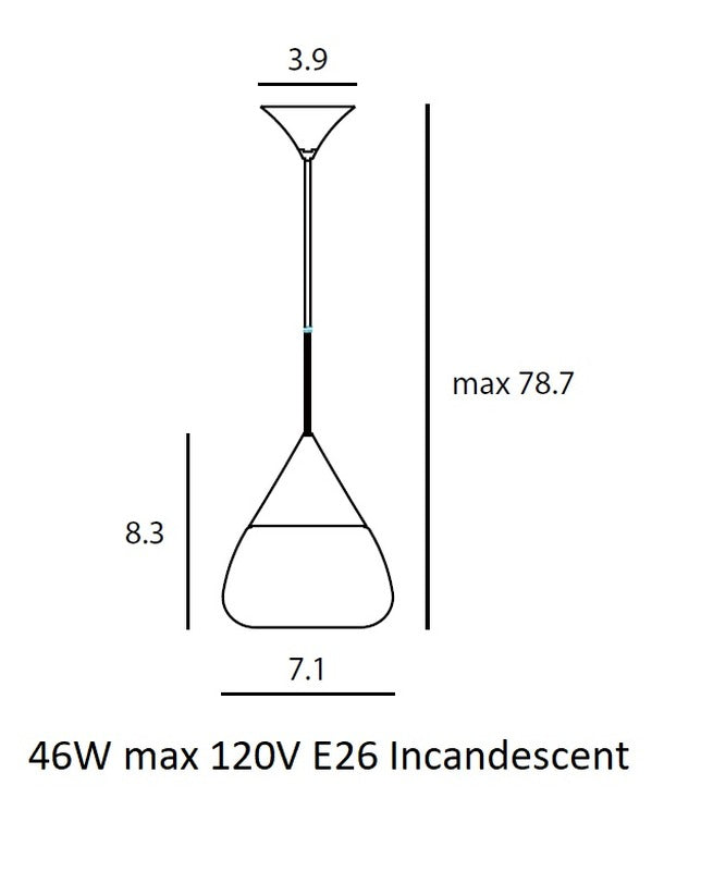 Medium: 7.1 in diameter / Brass Mist Pendant Light OPEN BOX