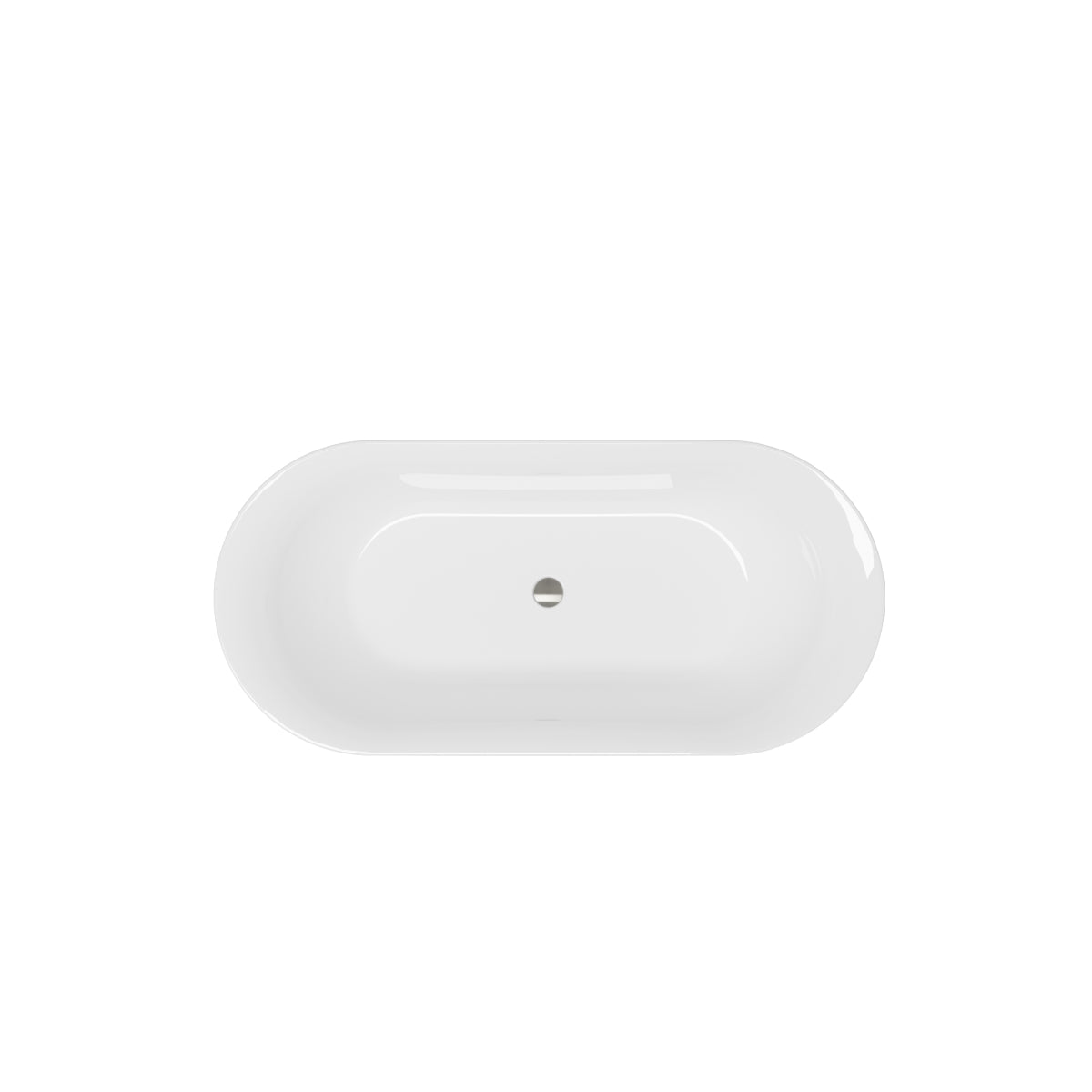 Gloss White Fluted Freestanding Bathtub