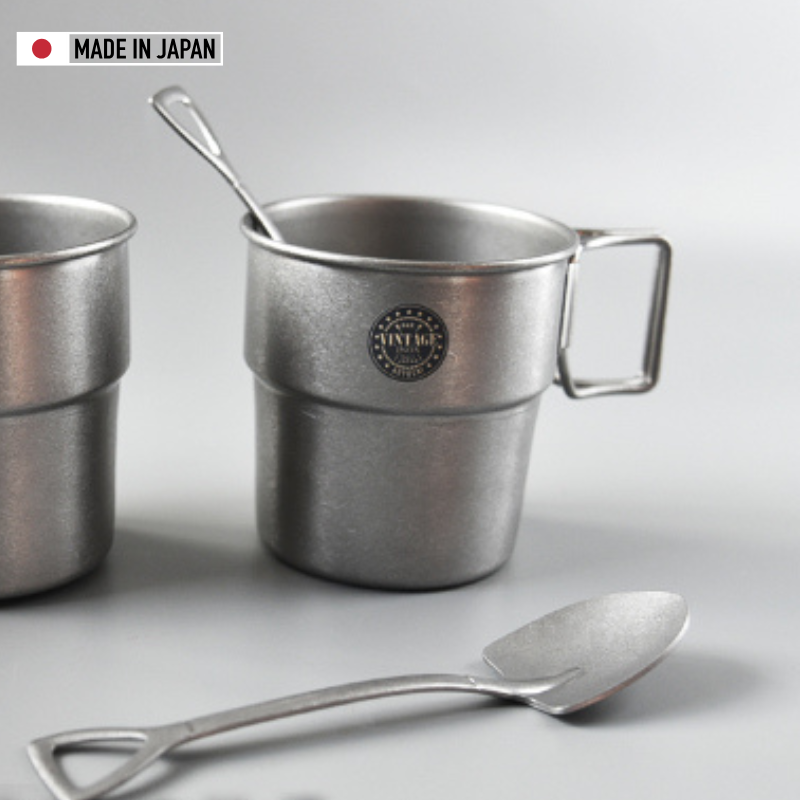 Aoyoshi Stainless Steel Vintage Outdoor Coffee Cup Set