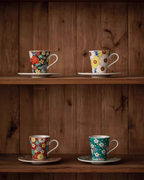 Kutani Ware Imperial Floral Coffee Cup