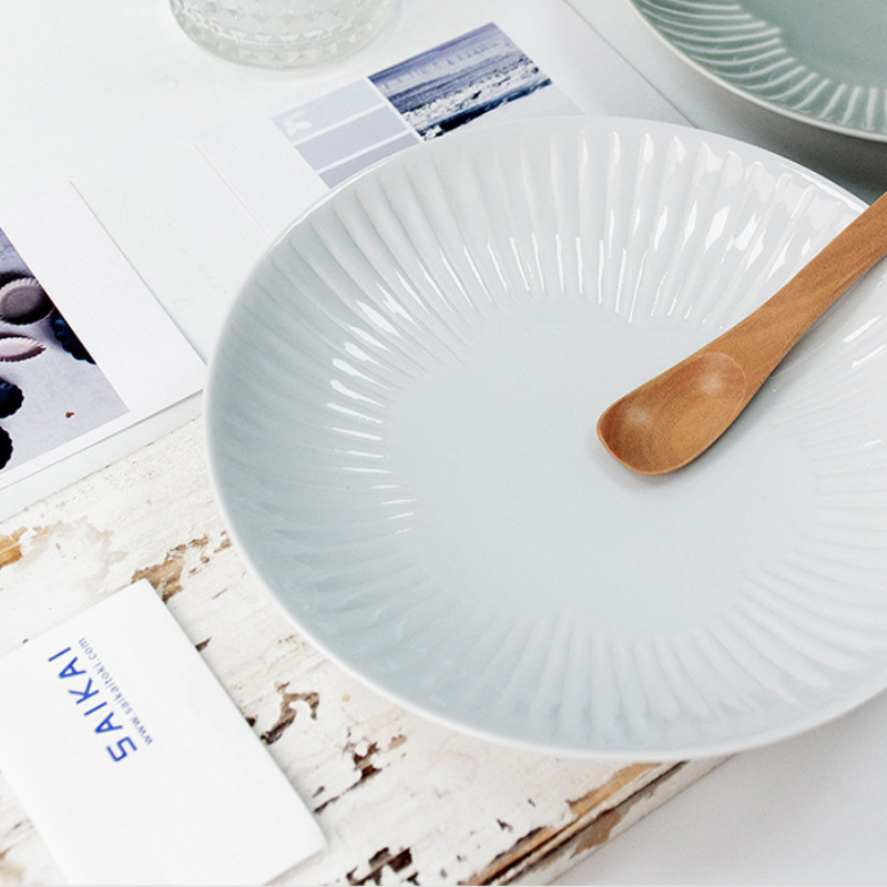 Hasami Ware Flower Fuwari Plate Pair Set