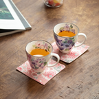 Mino Ware Floral Series Mug Gift Set