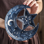 Fukutora Ware Star & Moon Plate