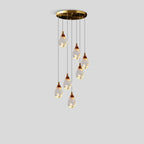 Rock Crystal Rain Chandelier for Living Room