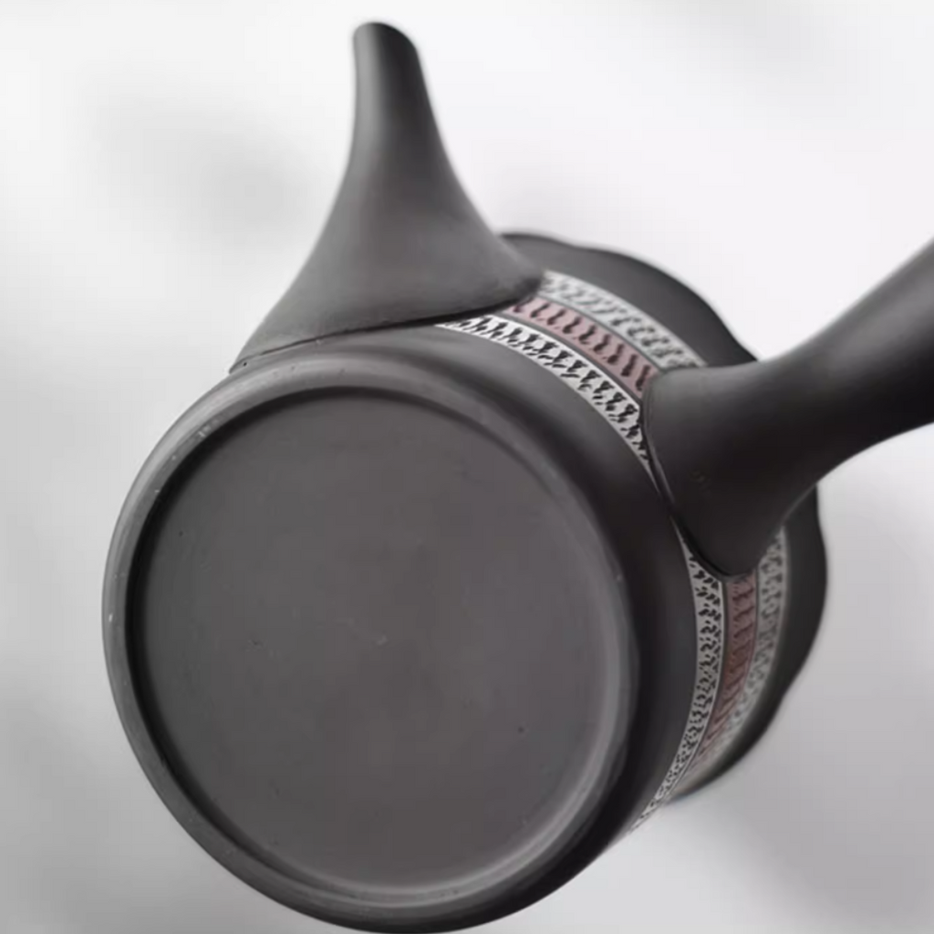 Tokoname Ware Hand-Carved Misty Rain Teapot