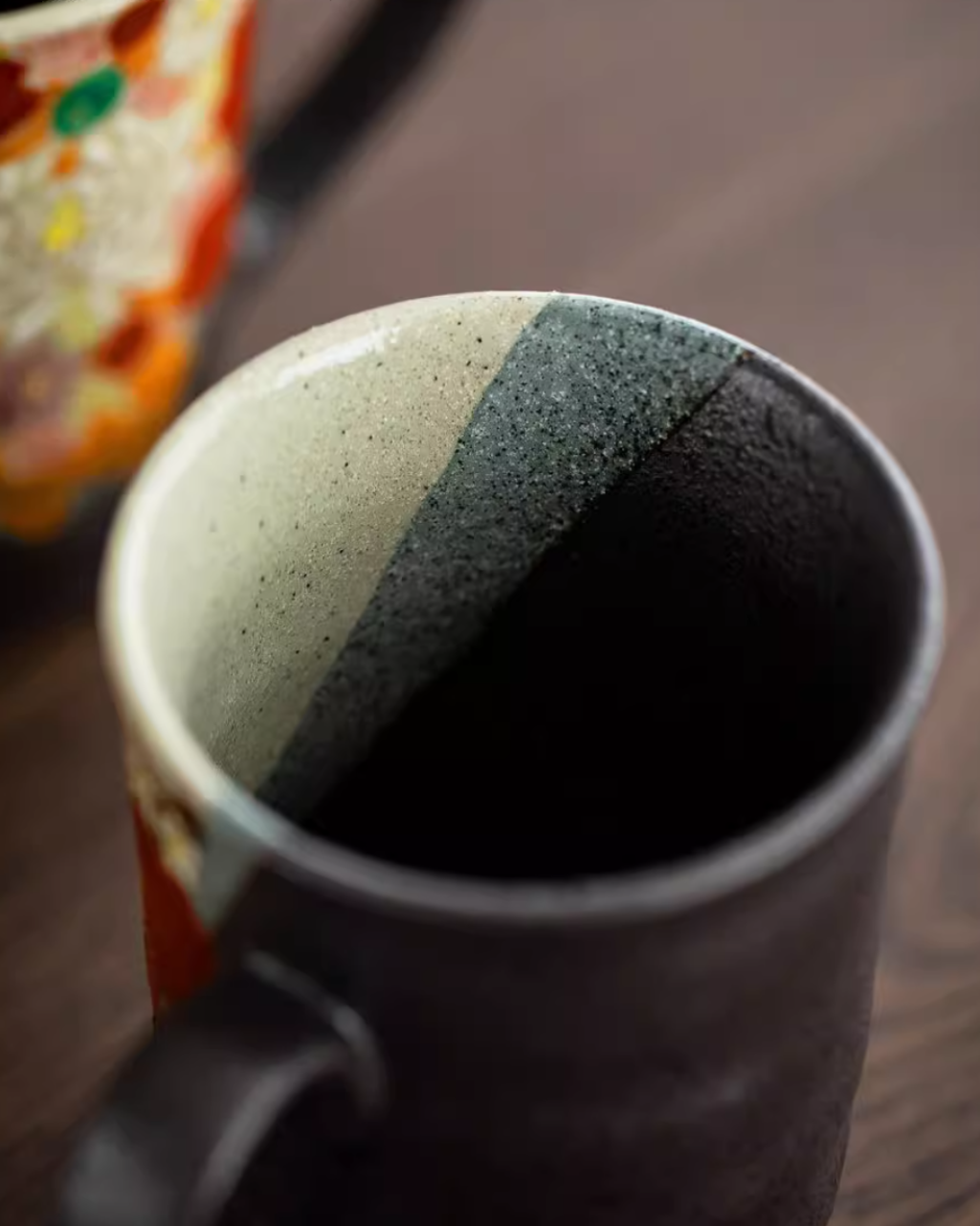 Kutani Ware Handcrafted Golden Floral Couple Mug Set – Wedding Gift