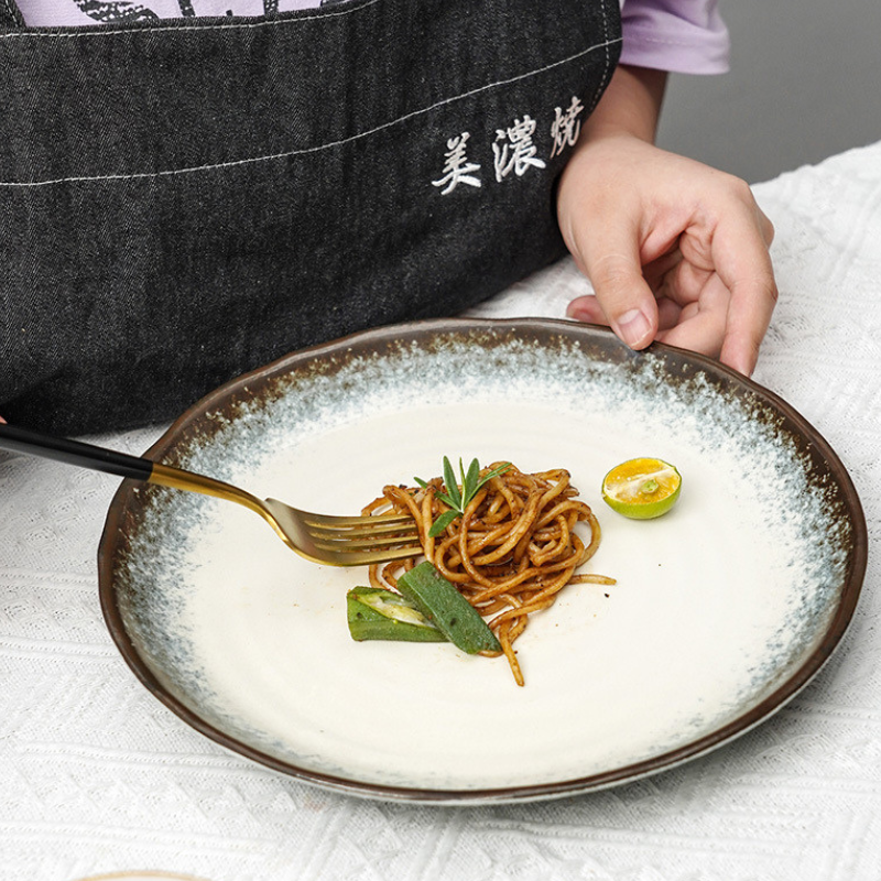 Mino Ware Celadon Halo Plate