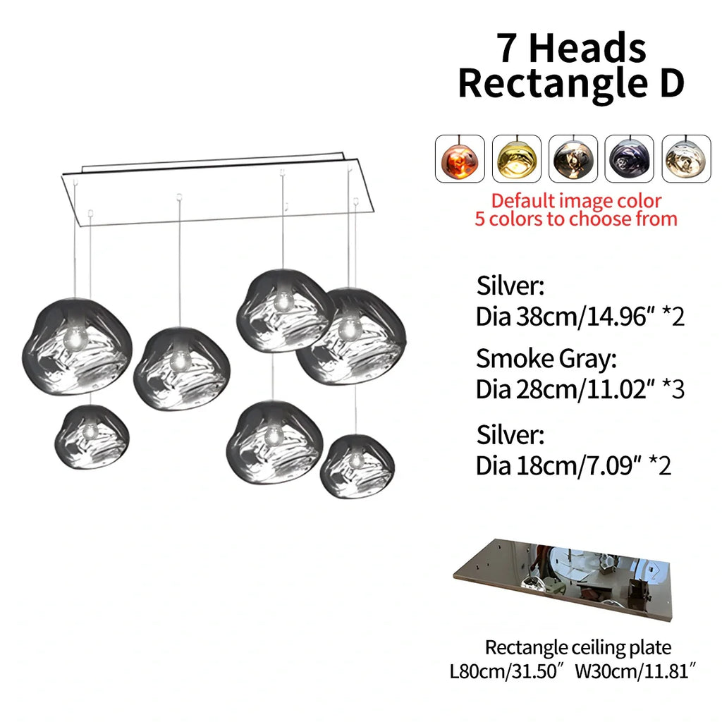 Large Lava Chandelier Customization