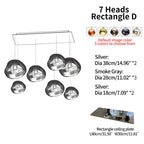 Large Lava Chandelier Customization