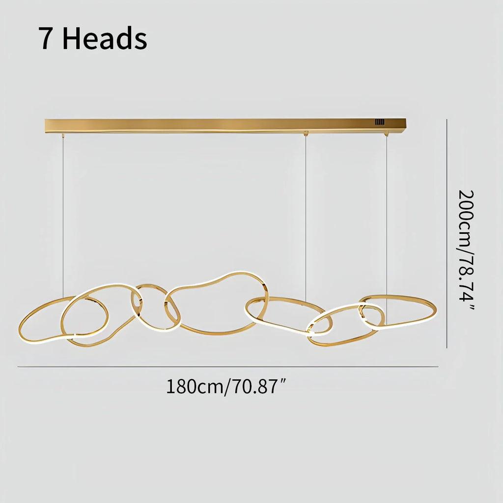 Modern Minimalist Ring Chandelier