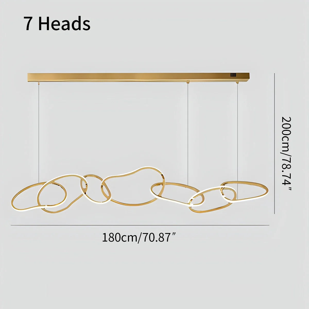 Modern Minimalist Ring Chandelier