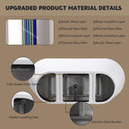 55-inch Glossy White Soaking Tub