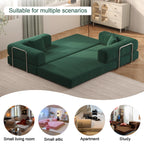 78.8" Modular Sectional Sofa, Convertible Pudding Block Sofa Bed for Living Room
