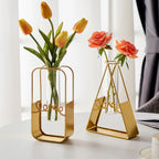 Golden Hydroponic Plant Vase
