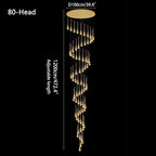 Luxury Water Drop Pendant Chandelier for Living Room