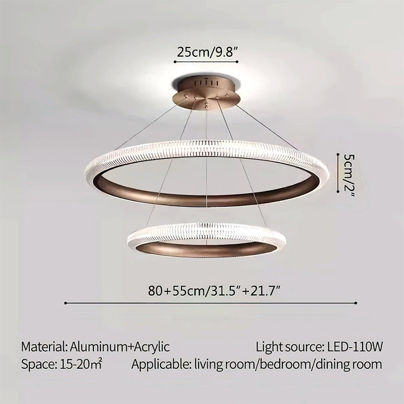 Nordic Circular Chandelier for Living Room