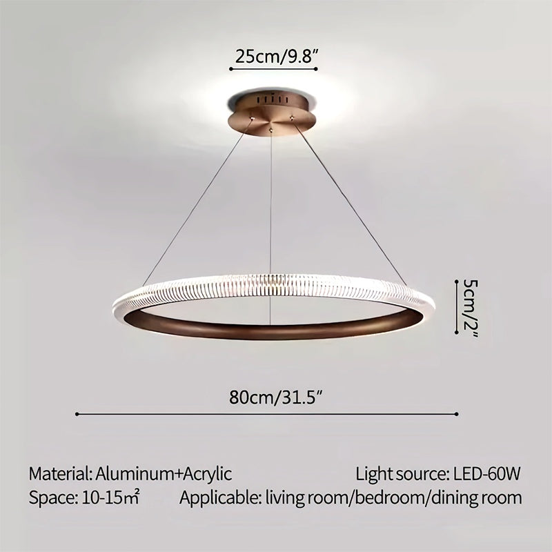 Nordic Circular Chandelier for Living Room