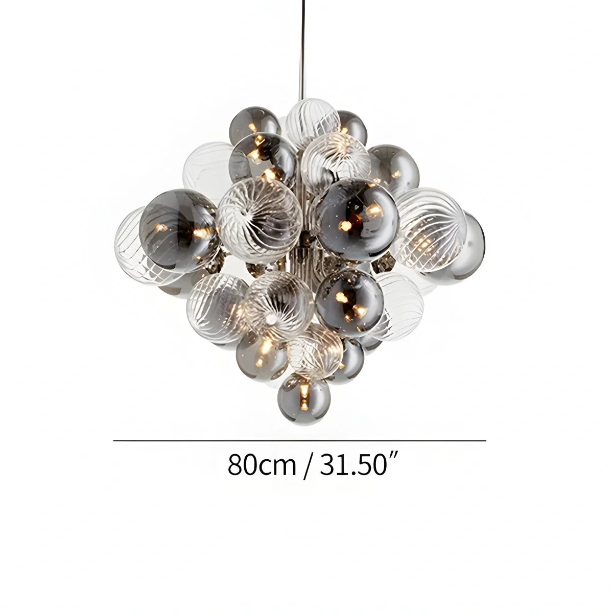 Nordic Glass Bubble Chandelier