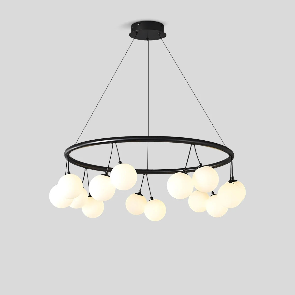 Valentina Nordic LED Glass Ball Chandelier