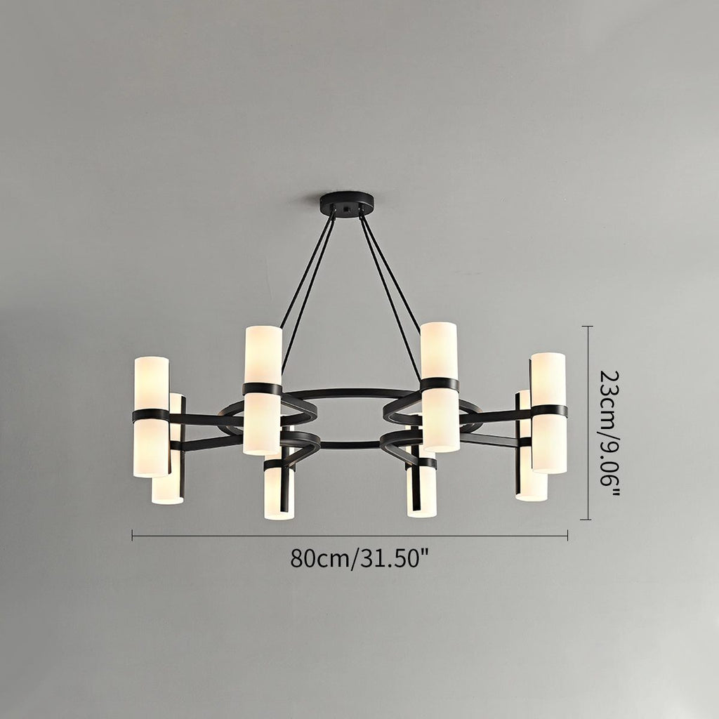 Nordic Creative Multi-Headed Round Chandelier