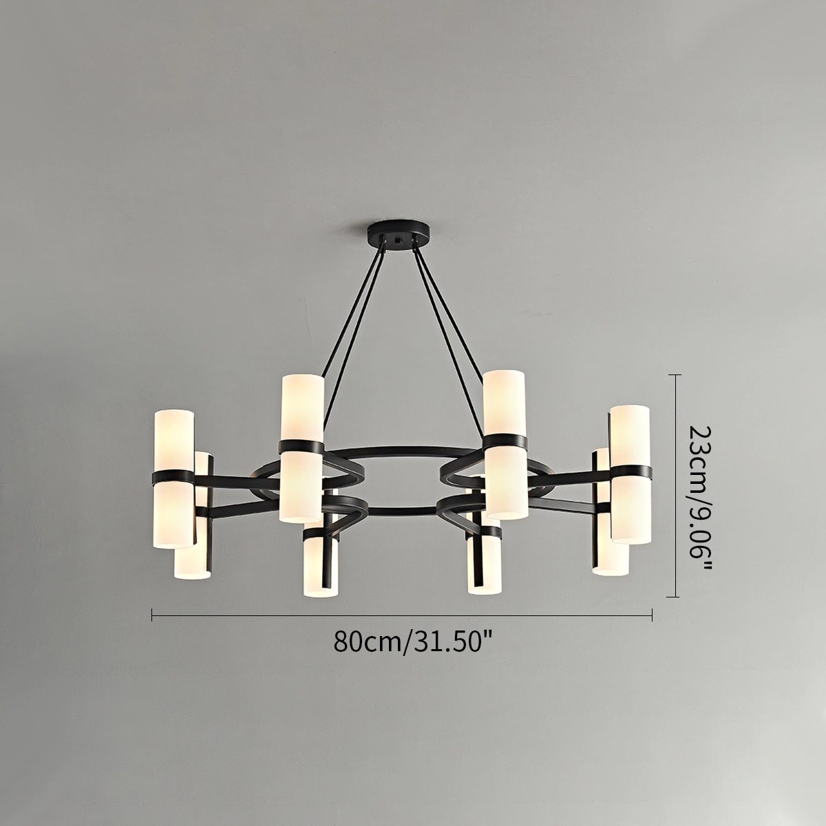 Nordic Creative Multi-Headed Round Chandelier