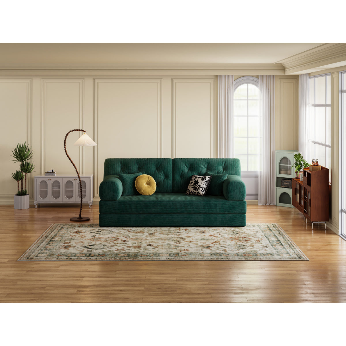 78.8" Modular Sofa Comfortable Floor Sofa Bed for Living Room