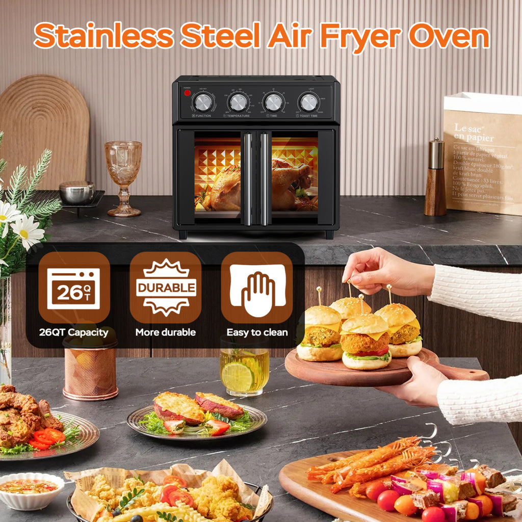 PlumChef 26QT 7-in-1 Air Fryer Oven