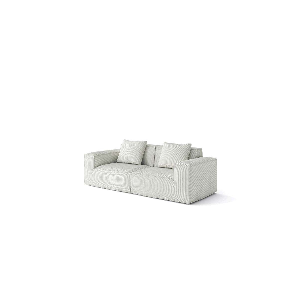 modular sofa can be converted into an oversized sofa bed Free conversion sofa set flexible configuration, soft corduroy cloud velvet fabric two person