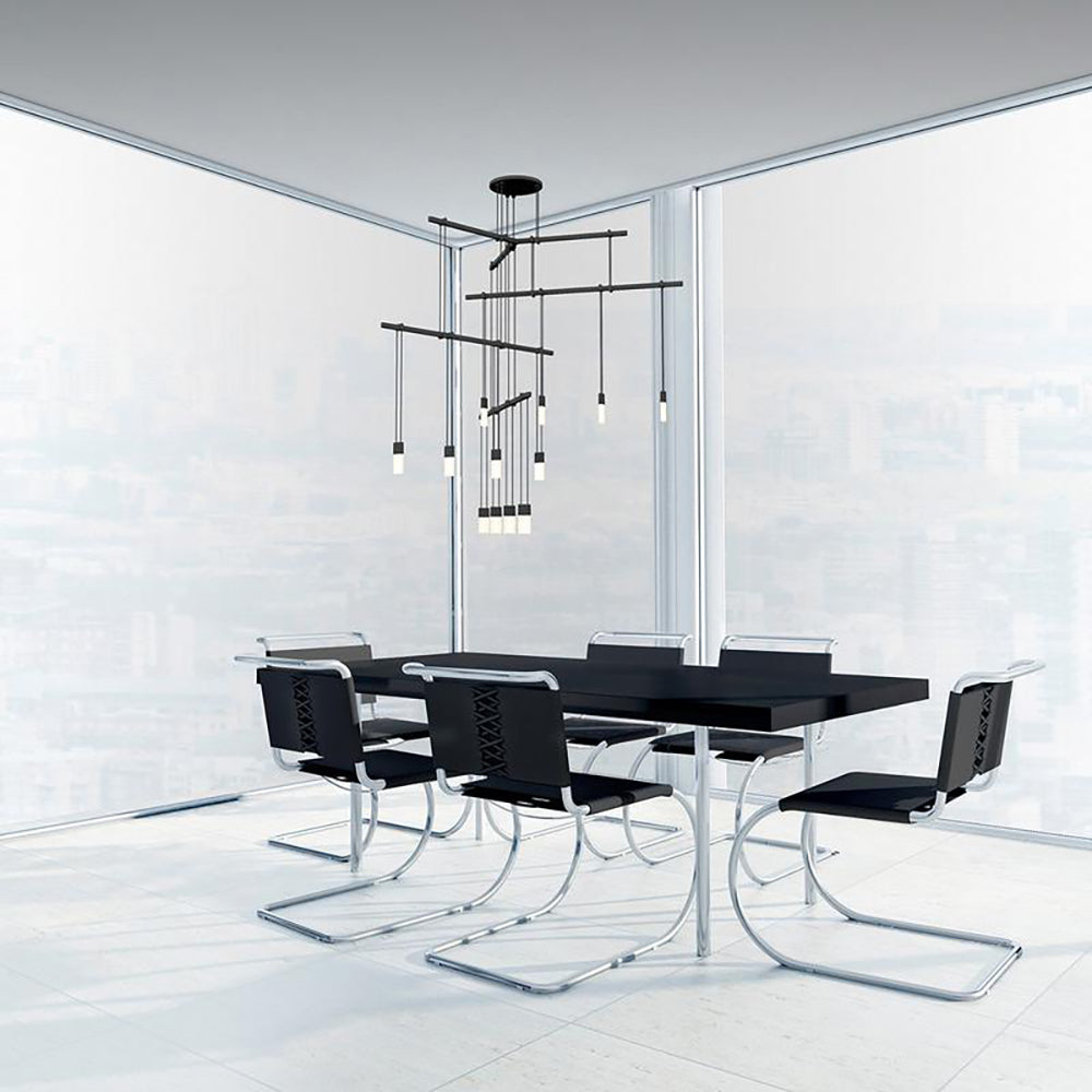 Bar 36 inch Multi Light Pendant Light Suspenders Tri OPEN BOX