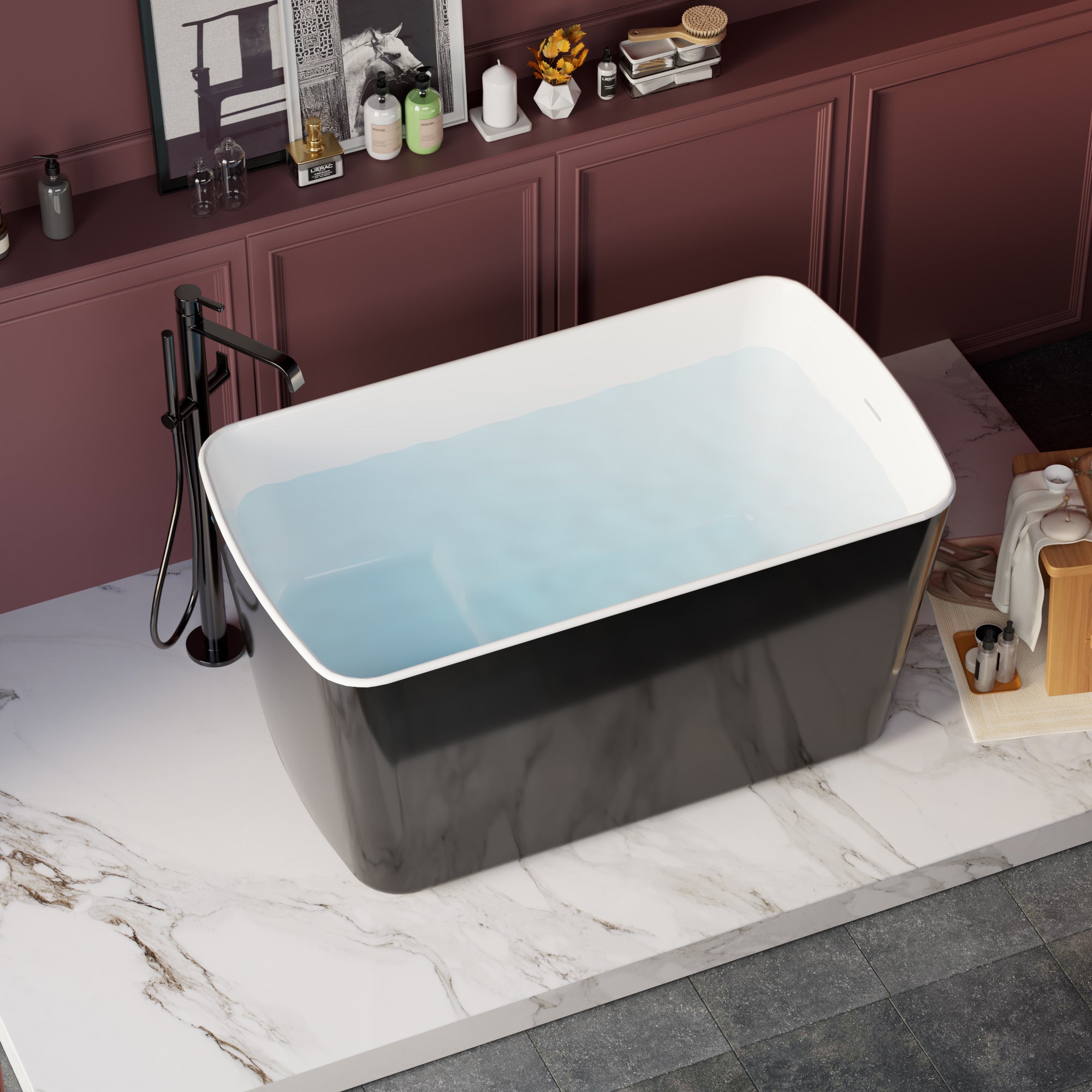 Luxury Square Japanese Soaking Bathtub