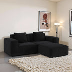 118" Modular Sofa, Convertible to Oversized Sofa Bed