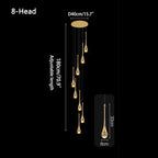 Luxury Water Drop Pendant Chandelier for Living Room