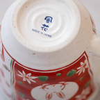 Mino Ware Wind, Flower, Snow & Rabbit Couple Mug Set – Wedding & Housewarming Gift