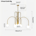 Avi Double Layer Glass Chandelier