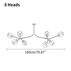 Freya Modern Glass Chandelier