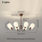 French Retro Flower Chandelier for Living Room