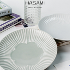 Hasami Ware Flower Fuwari Plate Pair Set