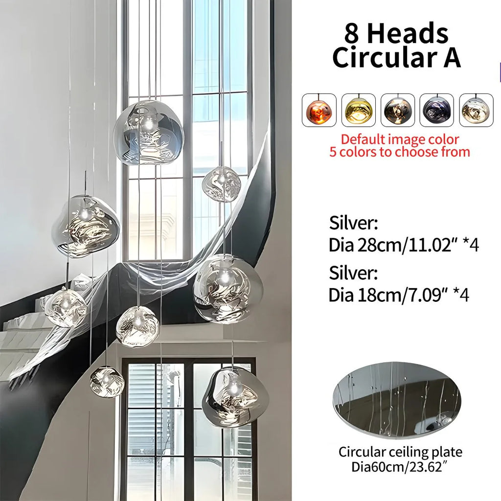 Large Lava Chandelier Customization