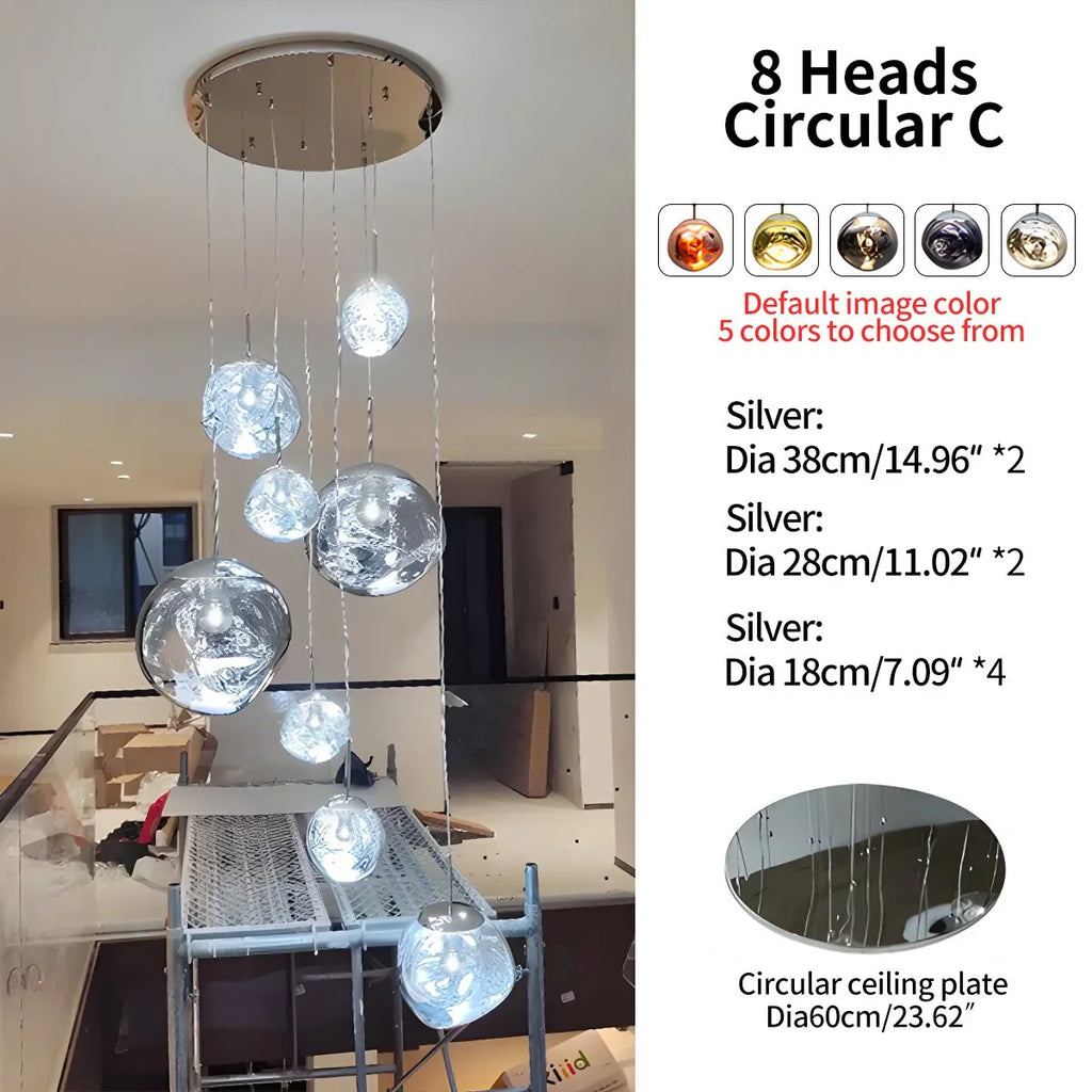 Large Lava Chandelier Customization