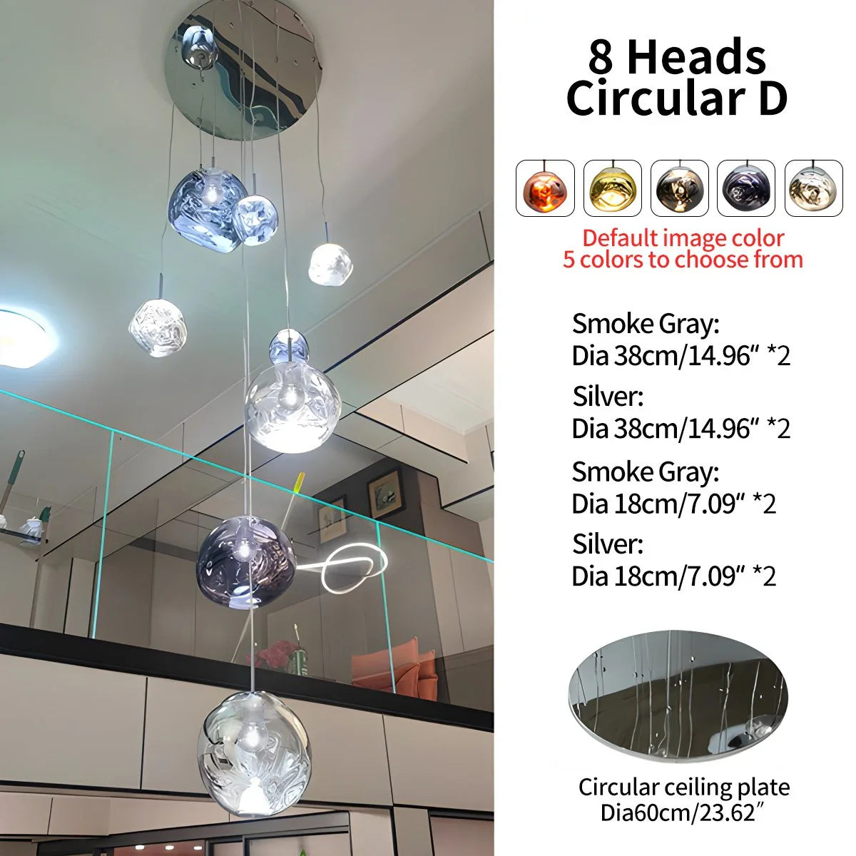 Large Lava Chandelier Customization