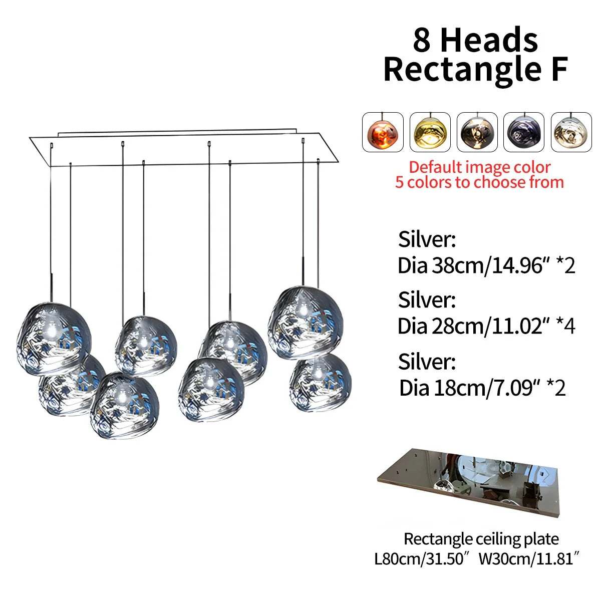 Large Lava Chandelier Customization