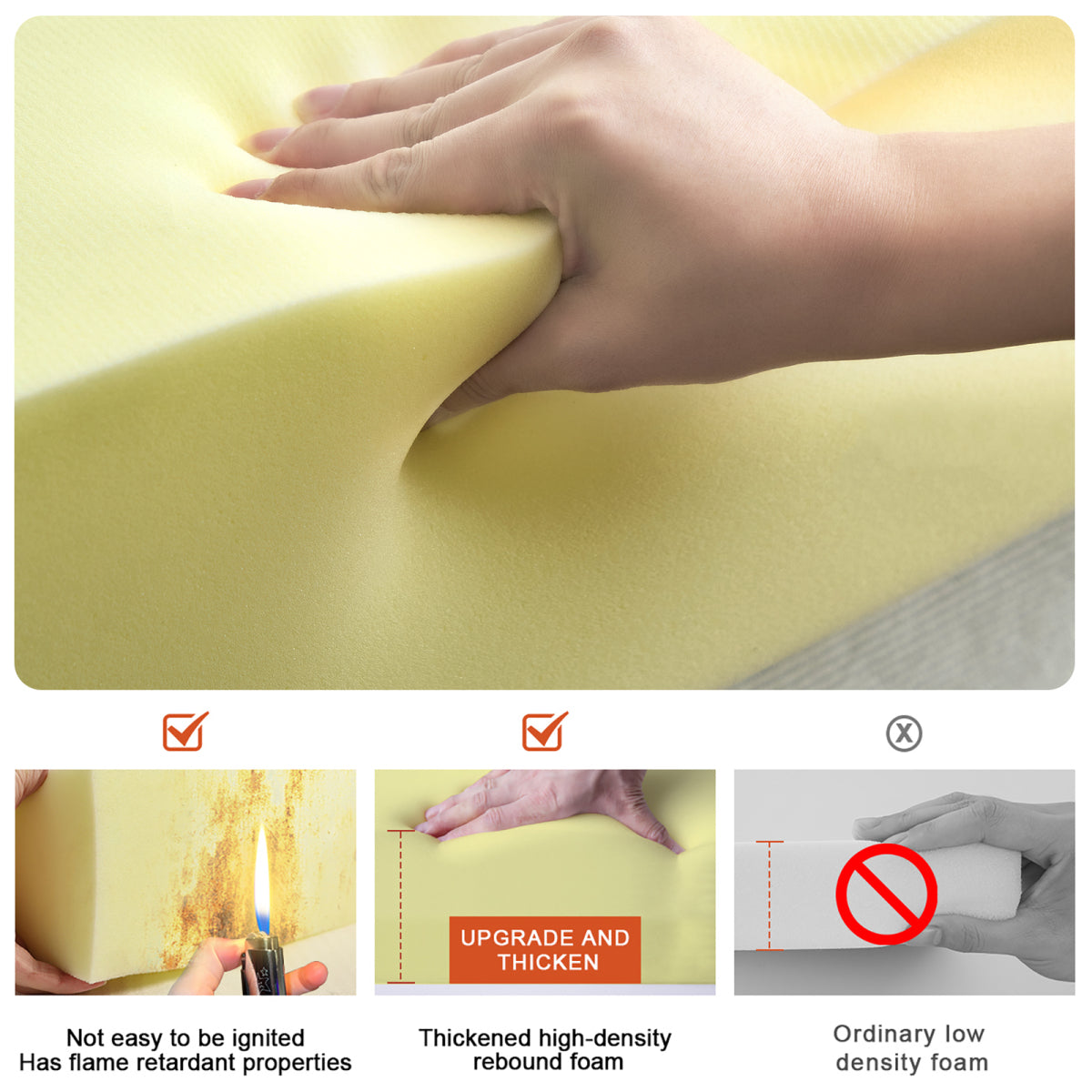 78.8" Modular Sofa, Comfortable Floor Sofa for Living Room