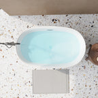 47-inch Sleek Oval Acrylic Tub